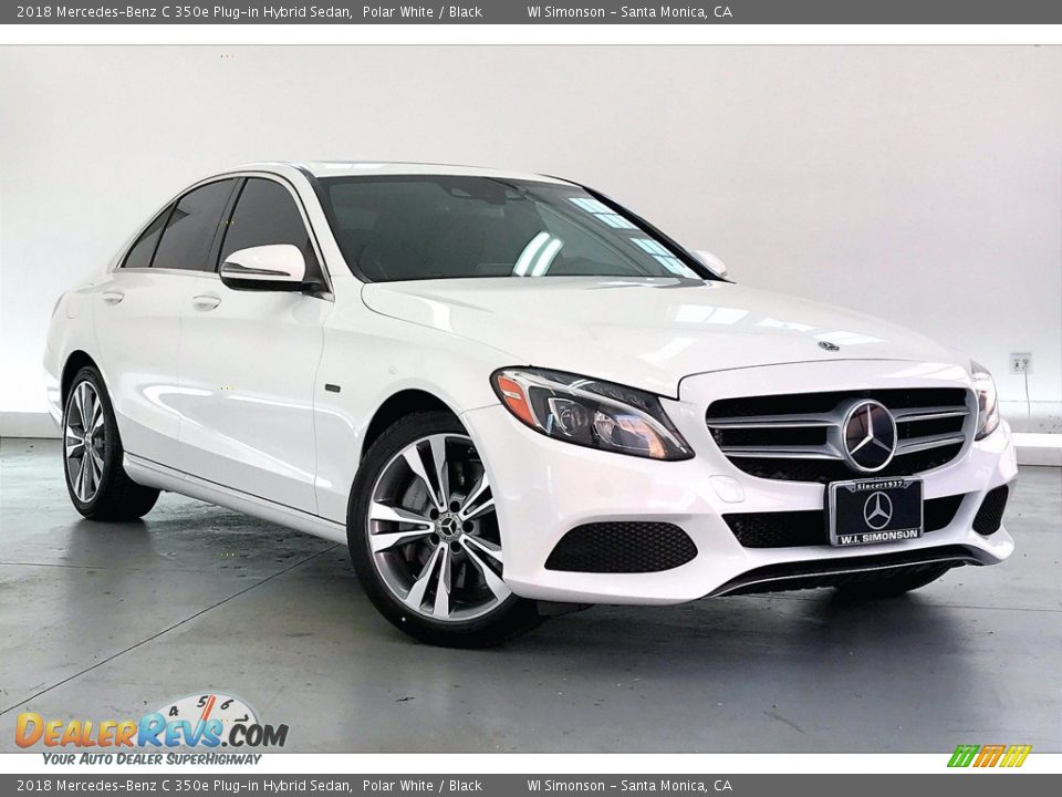 2018 Mercedes-Benz C 350e Plug-in Hybrid Sedan Polar White / Black Photo #34