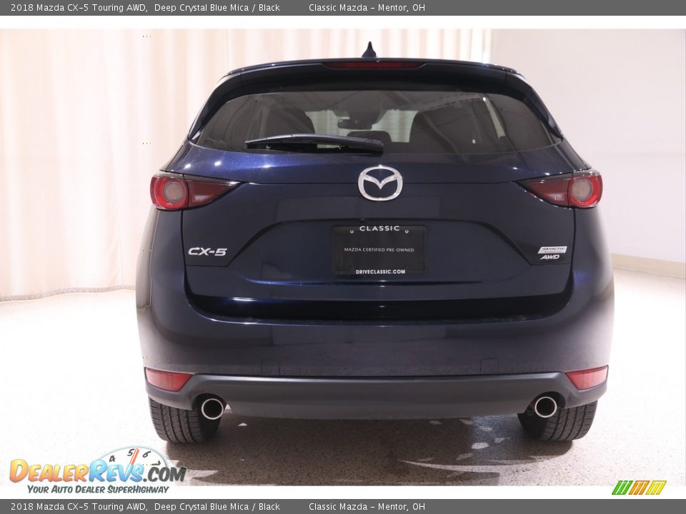 2018 Mazda CX-5 Touring AWD Deep Crystal Blue Mica / Black Photo #18