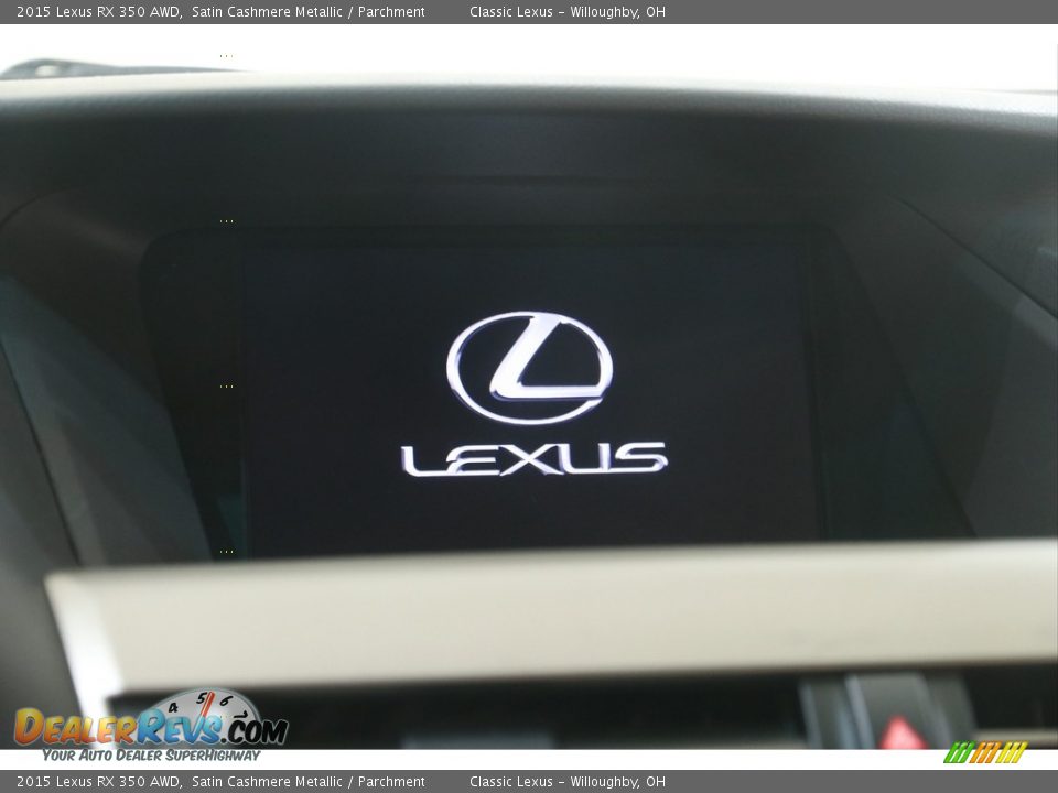 2015 Lexus RX 350 AWD Satin Cashmere Metallic / Parchment Photo #10