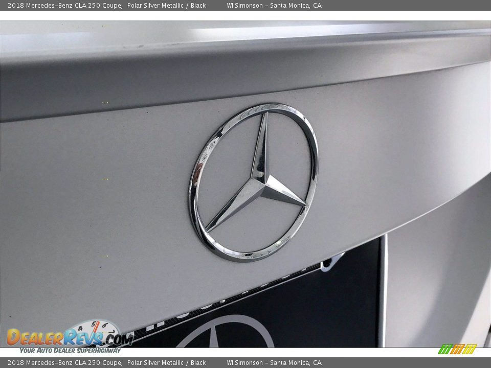 2018 Mercedes-Benz CLA 250 Coupe Polar Silver Metallic / Black Photo #7