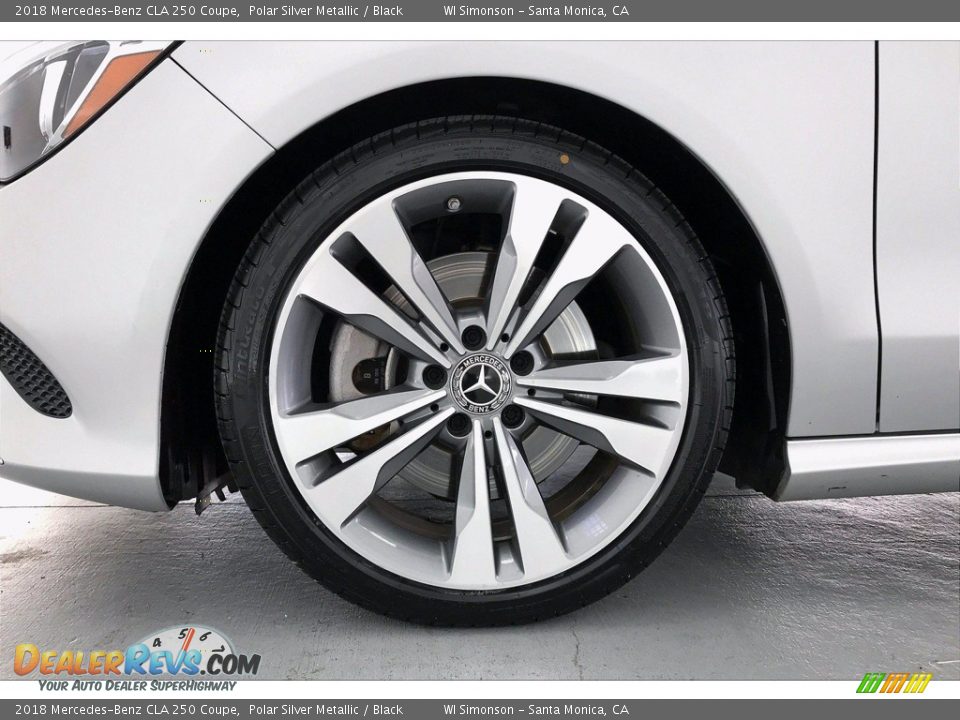 2018 Mercedes-Benz CLA 250 Coupe Polar Silver Metallic / Black Photo #8
