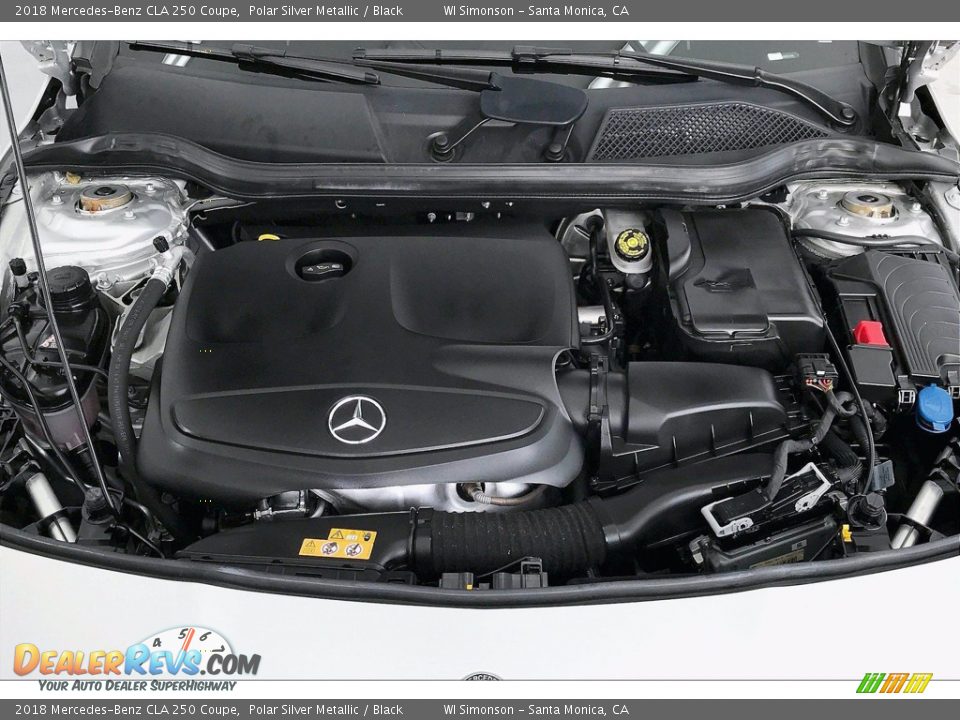 2018 Mercedes-Benz CLA 250 Coupe Polar Silver Metallic / Black Photo #9