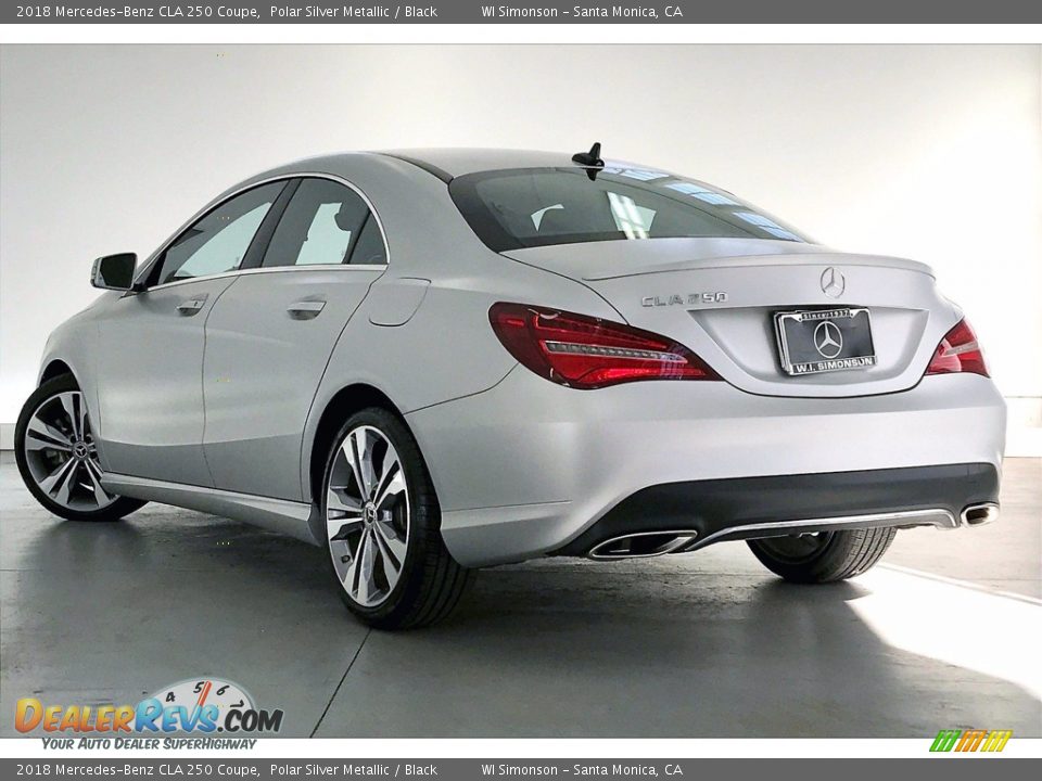 2018 Mercedes-Benz CLA 250 Coupe Polar Silver Metallic / Black Photo #10