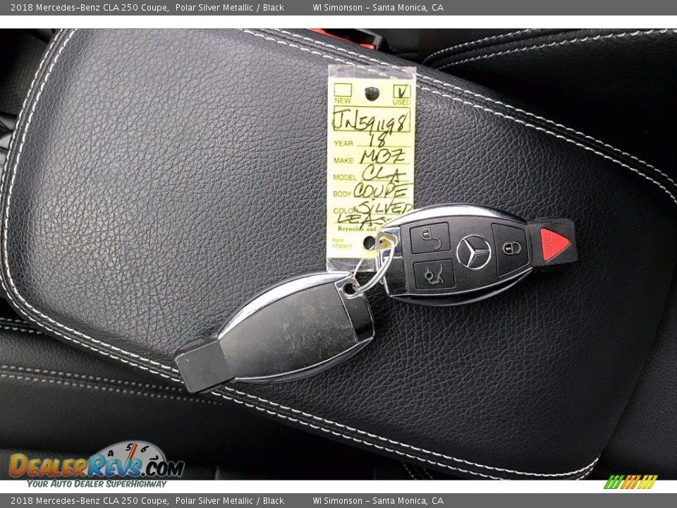 2018 Mercedes-Benz CLA 250 Coupe Polar Silver Metallic / Black Photo #11