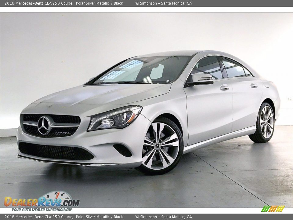 2018 Mercedes-Benz CLA 250 Coupe Polar Silver Metallic / Black Photo #12