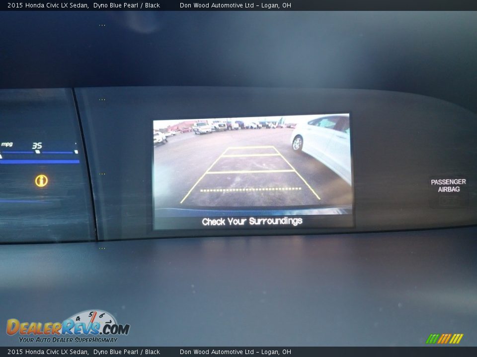 2015 Honda Civic LX Sedan Dyno Blue Pearl / Black Photo #2