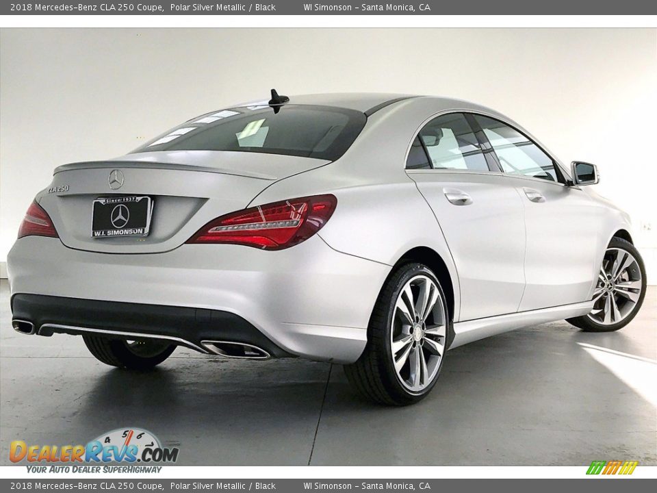2018 Mercedes-Benz CLA 250 Coupe Polar Silver Metallic / Black Photo #13