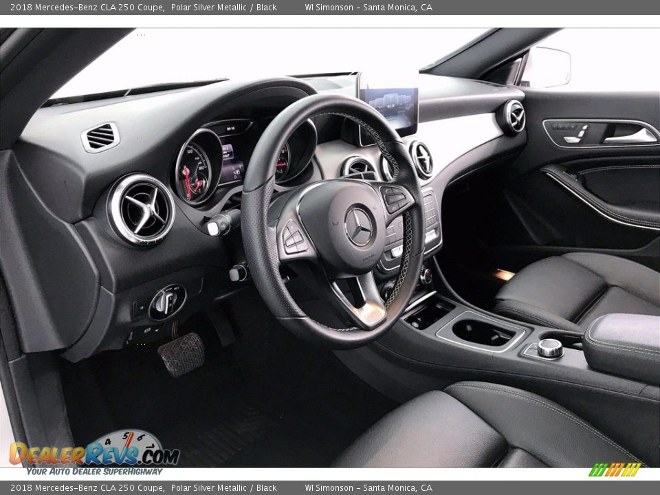 2018 Mercedes-Benz CLA 250 Coupe Polar Silver Metallic / Black Photo #14