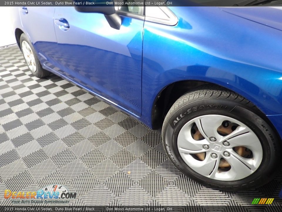 2015 Honda Civic LX Sedan Dyno Blue Pearl / Black Photo #4
