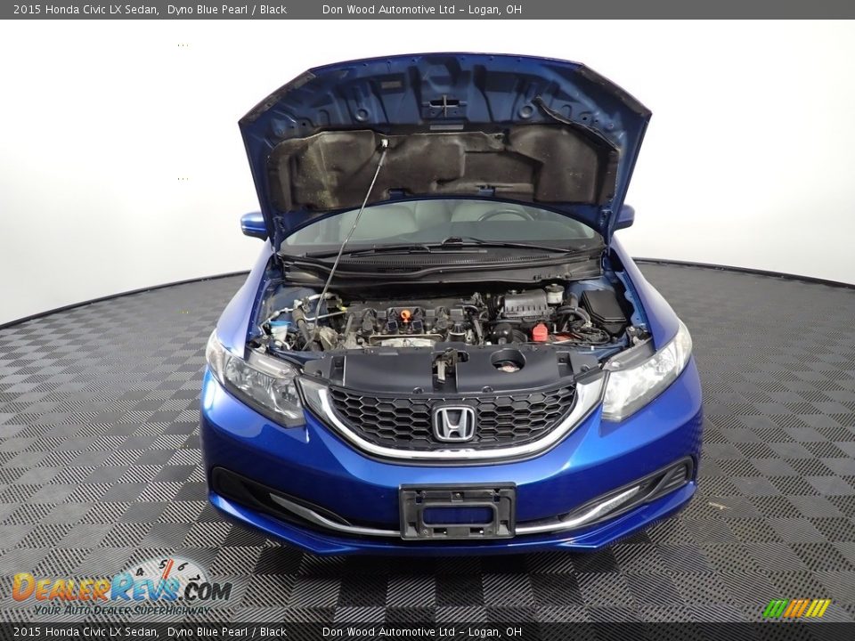 2015 Honda Civic LX Sedan Dyno Blue Pearl / Black Photo #6