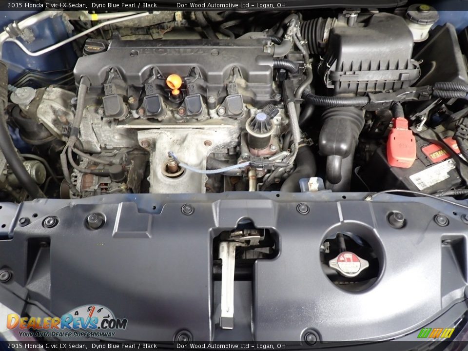 2015 Honda Civic LX Sedan Dyno Blue Pearl / Black Photo #7