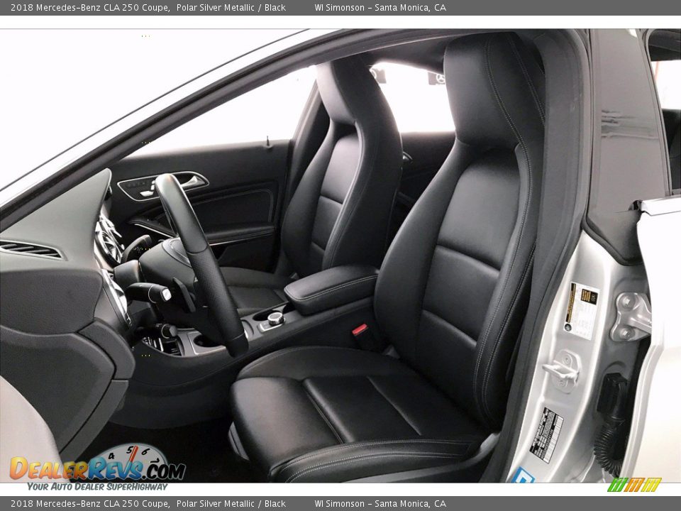 2018 Mercedes-Benz CLA 250 Coupe Polar Silver Metallic / Black Photo #18