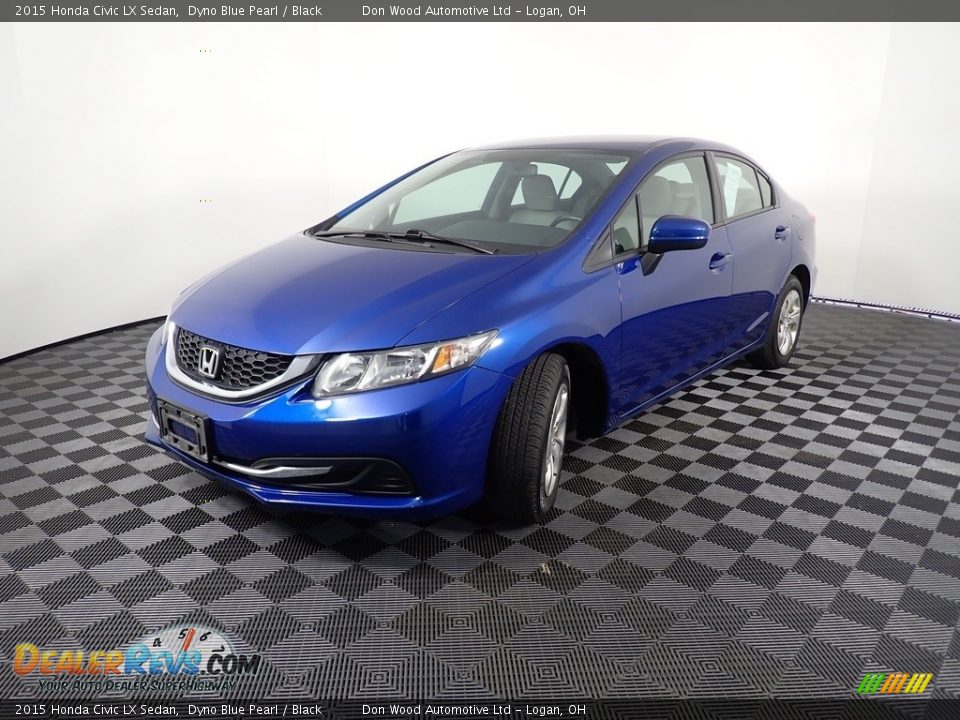 2015 Honda Civic LX Sedan Dyno Blue Pearl / Black Photo #8