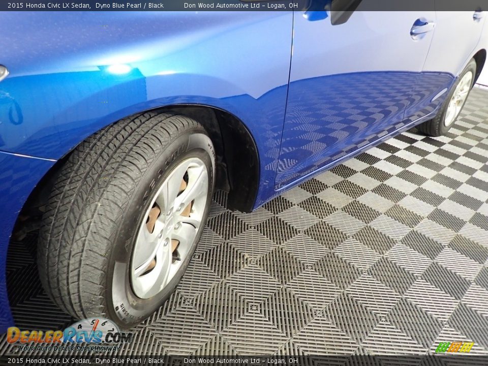 2015 Honda Civic LX Sedan Dyno Blue Pearl / Black Photo #9