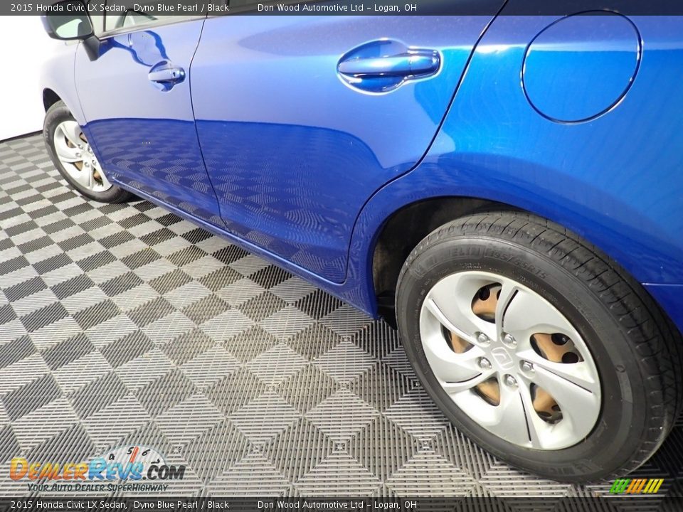 2015 Honda Civic LX Sedan Dyno Blue Pearl / Black Photo #10
