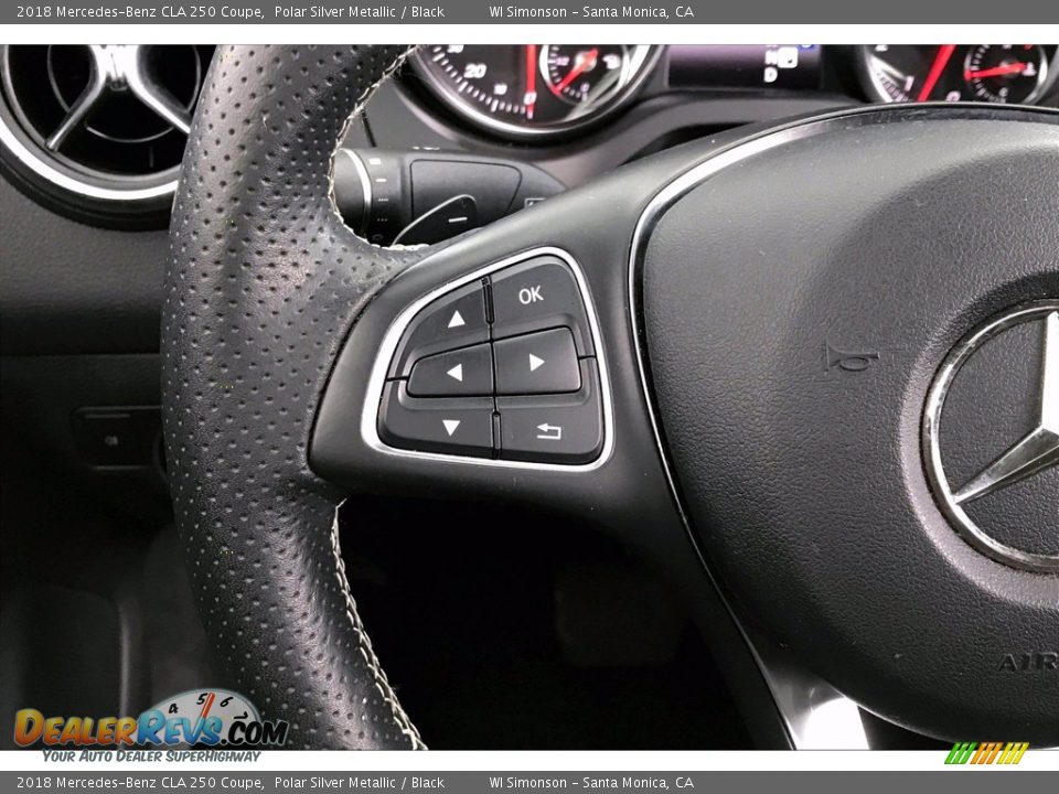 2018 Mercedes-Benz CLA 250 Coupe Polar Silver Metallic / Black Photo #21