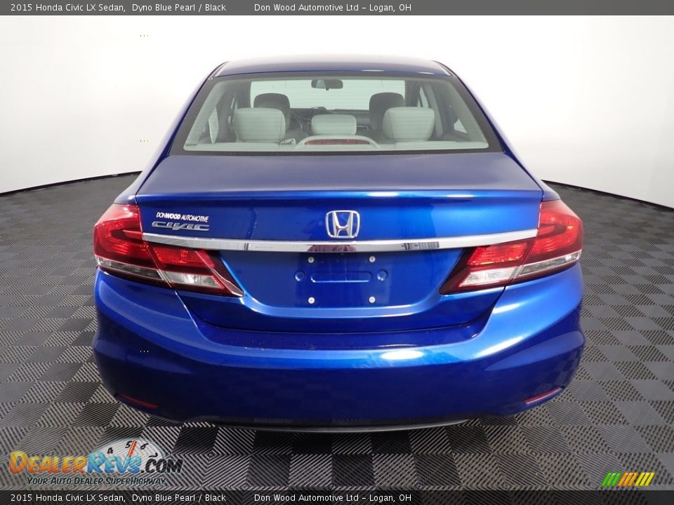 2015 Honda Civic LX Sedan Dyno Blue Pearl / Black Photo #12