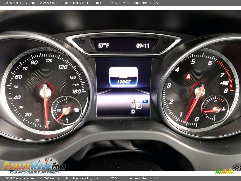 2018 Mercedes-Benz CLA 250 Coupe Polar Silver Metallic / Black Photo #23