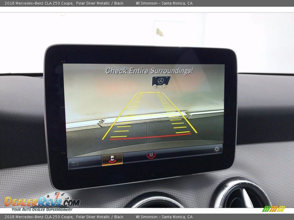 2018 Mercedes-Benz CLA 250 Coupe Polar Silver Metallic / Black Photo #24