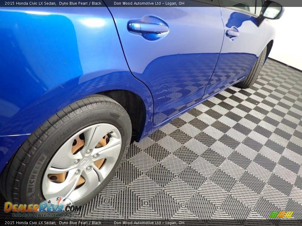 2015 Honda Civic LX Sedan Dyno Blue Pearl / Black Photo #16