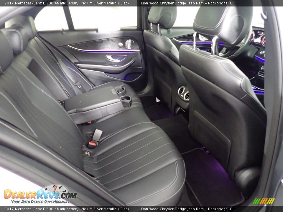 Rear Seat of 2017 Mercedes-Benz E 300 4Matic Sedan Photo #32