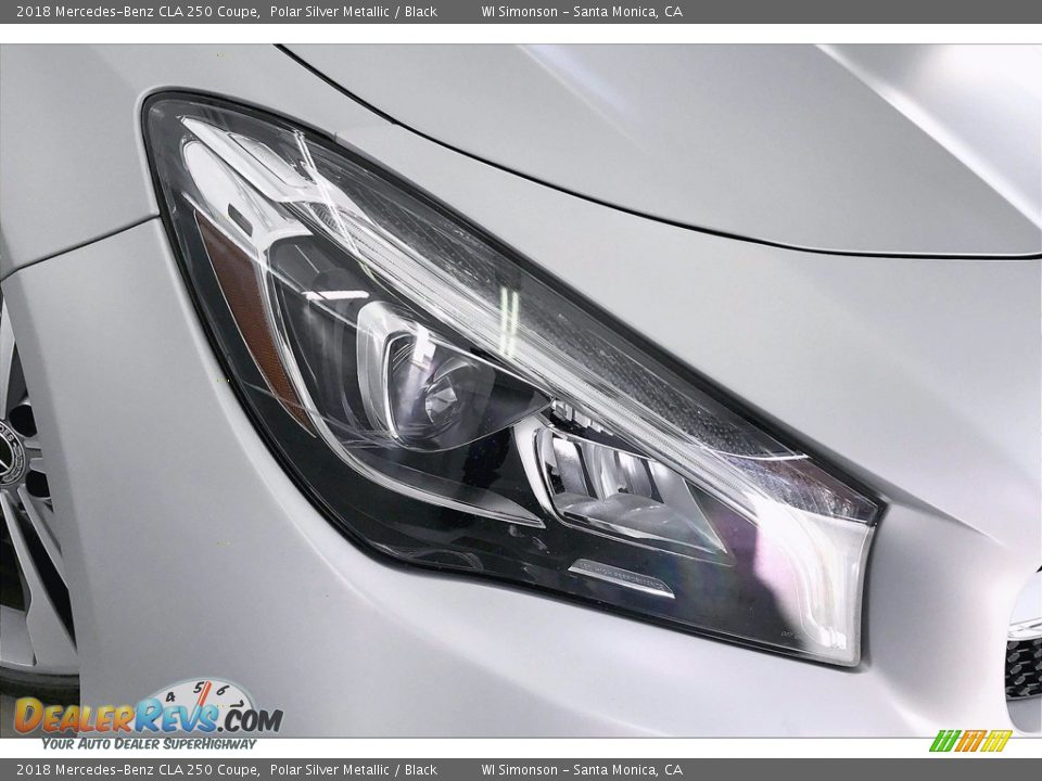 2018 Mercedes-Benz CLA 250 Coupe Polar Silver Metallic / Black Photo #27