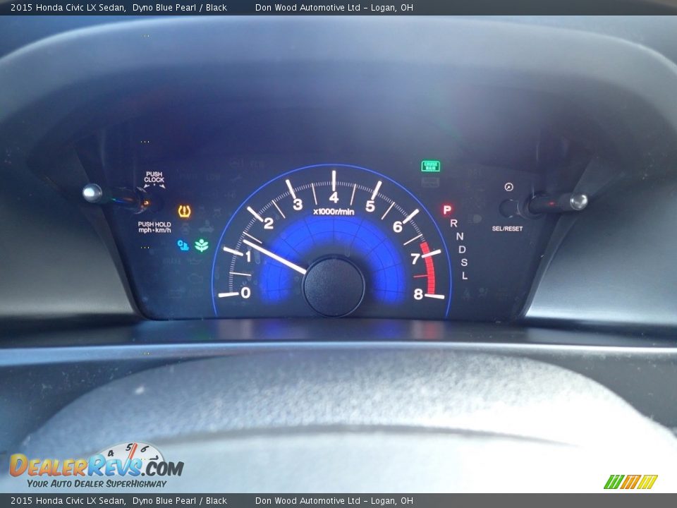 2015 Honda Civic LX Sedan Dyno Blue Pearl / Black Photo #22