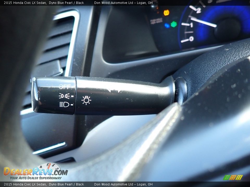 2015 Honda Civic LX Sedan Dyno Blue Pearl / Black Photo #23