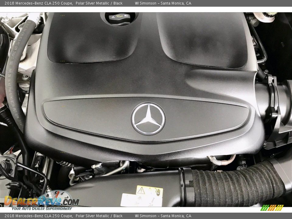 2018 Mercedes-Benz CLA 250 Coupe Polar Silver Metallic / Black Photo #31