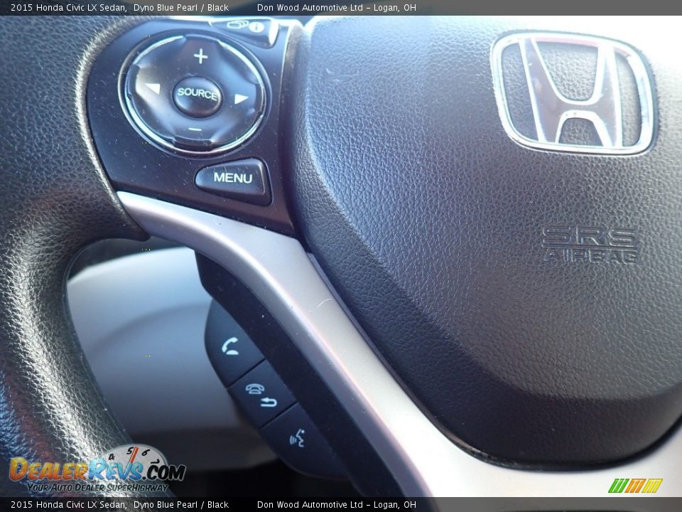 2015 Honda Civic LX Sedan Dyno Blue Pearl / Black Photo #24