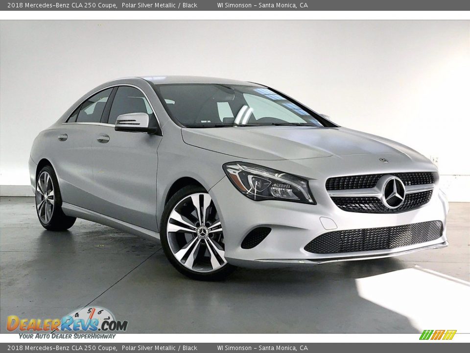 2018 Mercedes-Benz CLA 250 Coupe Polar Silver Metallic / Black Photo #33