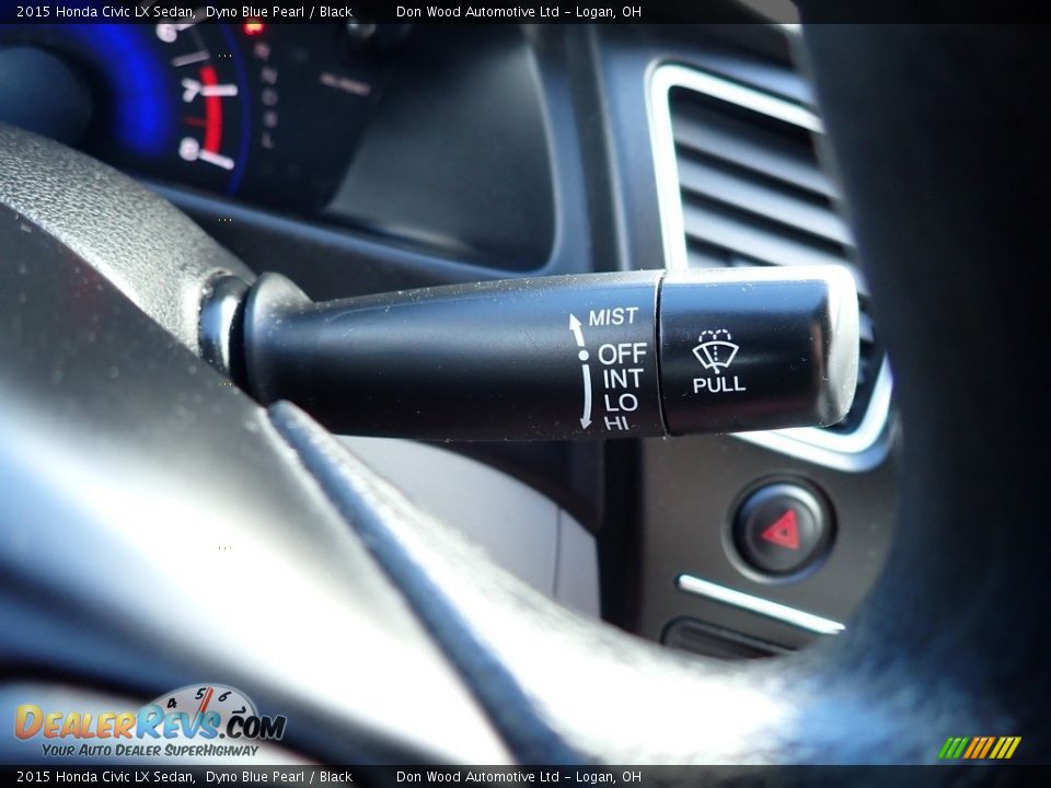 2015 Honda Civic LX Sedan Dyno Blue Pearl / Black Photo #26