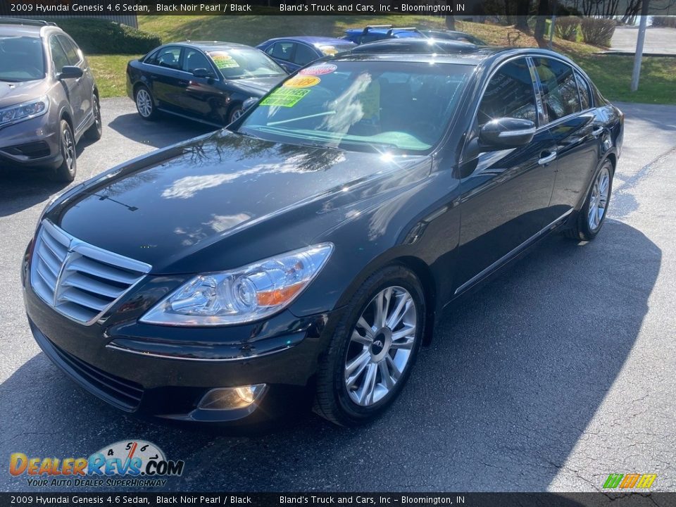 2009 Hyundai Genesis 4.6 Sedan Black Noir Pearl / Black Photo #2