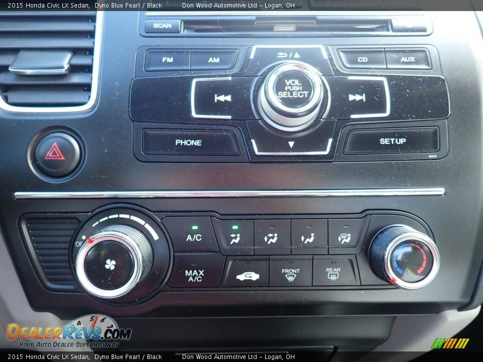 2015 Honda Civic LX Sedan Dyno Blue Pearl / Black Photo #27