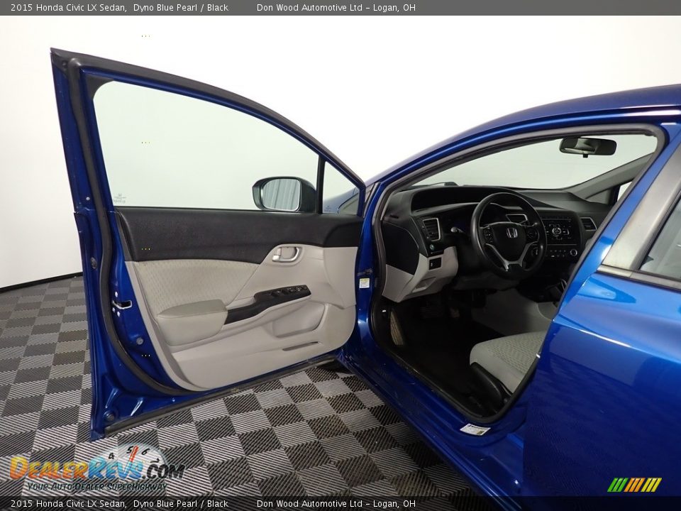 2015 Honda Civic LX Sedan Dyno Blue Pearl / Black Photo #29