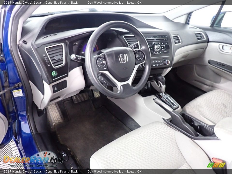 2015 Honda Civic LX Sedan Dyno Blue Pearl / Black Photo #30