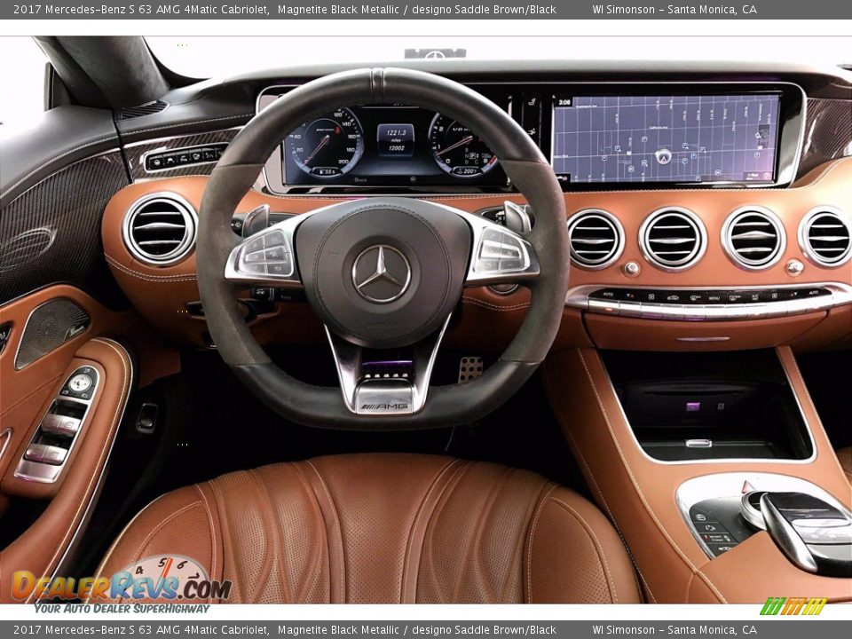 Dashboard of 2017 Mercedes-Benz S 63 AMG 4Matic Cabriolet Photo #4