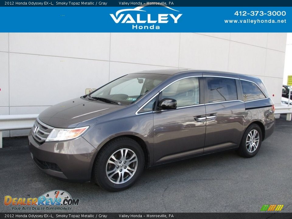 2012 Honda Odyssey EX-L Smoky Topaz Metallic / Gray Photo #1