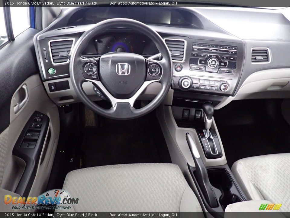 2015 Honda Civic LX Sedan Dyno Blue Pearl / Black Photo #34