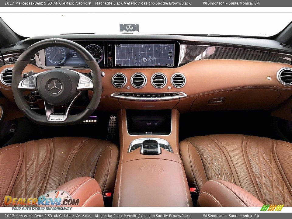 Dashboard of 2017 Mercedes-Benz S 63 AMG 4Matic Cabriolet Photo #15