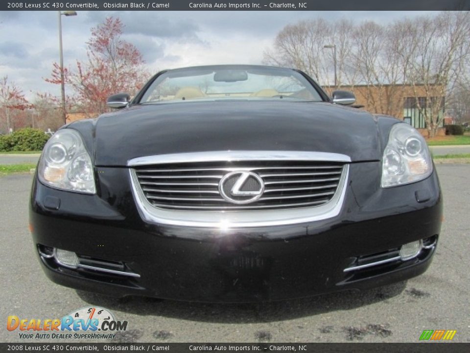 2008 Lexus SC 430 Convertible Obsidian Black / Camel Photo #4