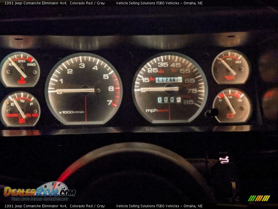 1991 Jeep Comanche Eliminator 4x4 Gauges Photo #6