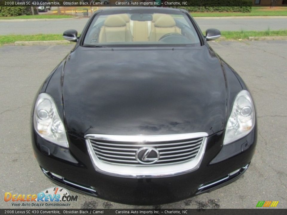 2008 Lexus SC 430 Convertible Obsidian Black / Camel Photo #5