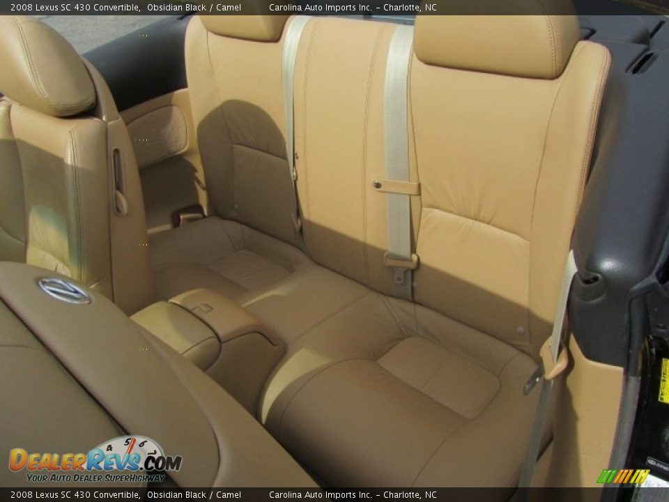 2008 Lexus SC 430 Convertible Obsidian Black / Camel Photo #22