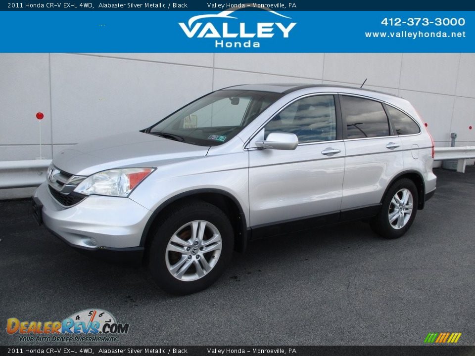 2011 Honda CR-V EX-L 4WD Alabaster Silver Metallic / Black Photo #1