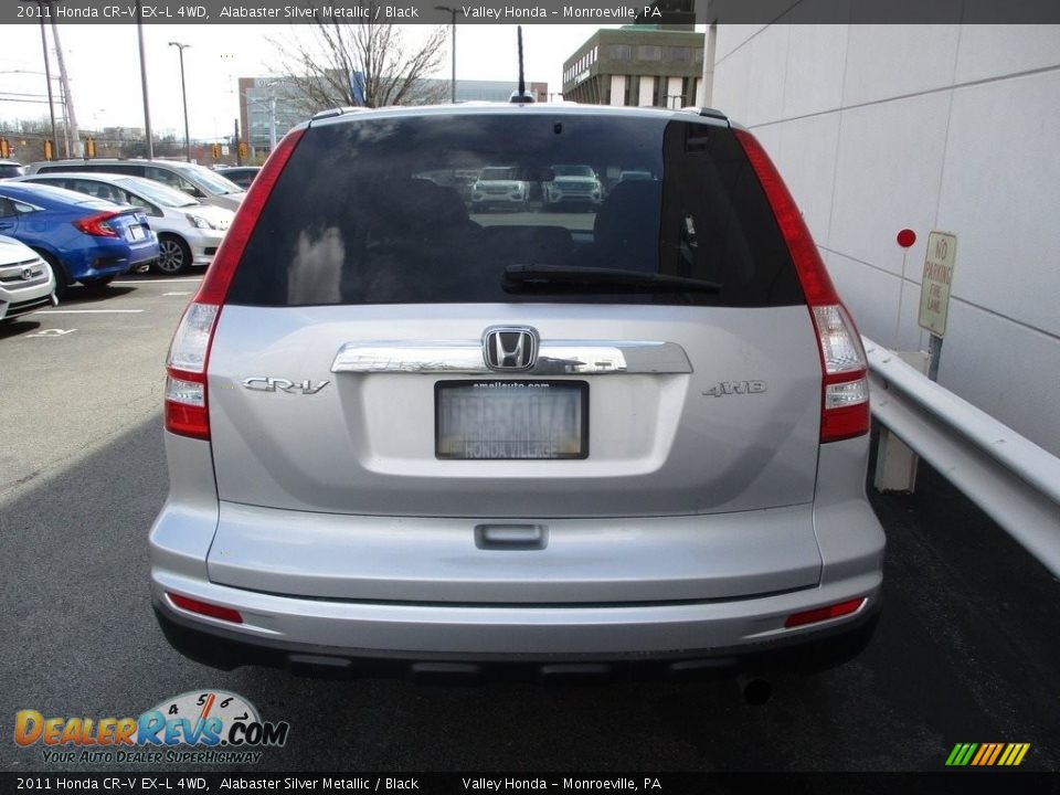 2011 Honda CR-V EX-L 4WD Alabaster Silver Metallic / Black Photo #4