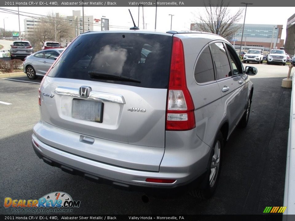 2011 Honda CR-V EX-L 4WD Alabaster Silver Metallic / Black Photo #5