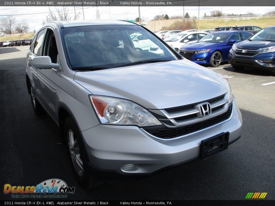 2011 Honda CR-V EX-L 4WD Alabaster Silver Metallic / Black Photo #7