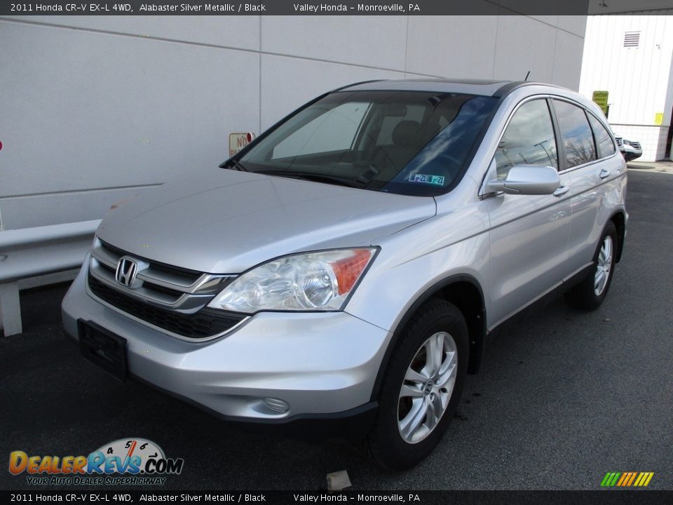 2011 Honda CR-V EX-L 4WD Alabaster Silver Metallic / Black Photo #9