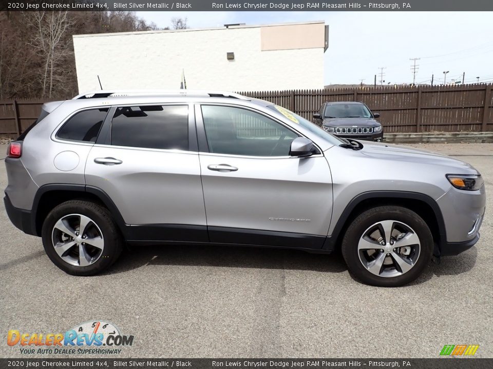 2020 Jeep Cherokee Limited 4x4 Billet Silver Metallic / Black Photo #7